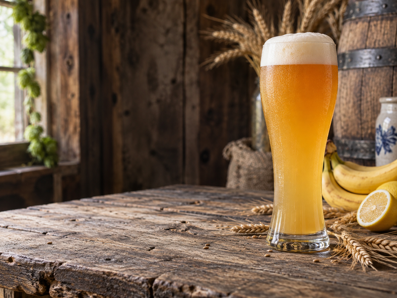Glas weizen