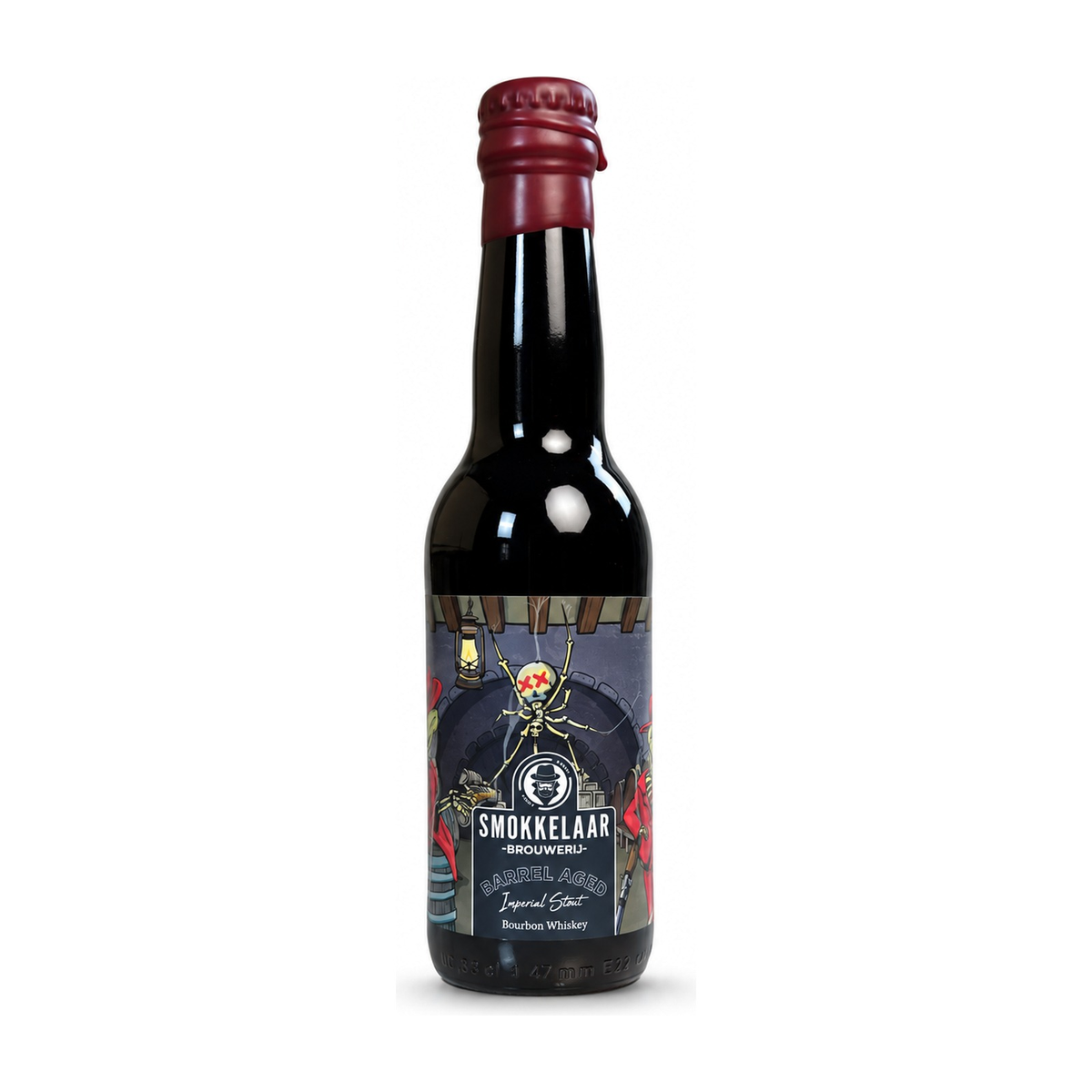 Barrel aged Imperial Stout Bourbon Whiskey van De Smokkelaar