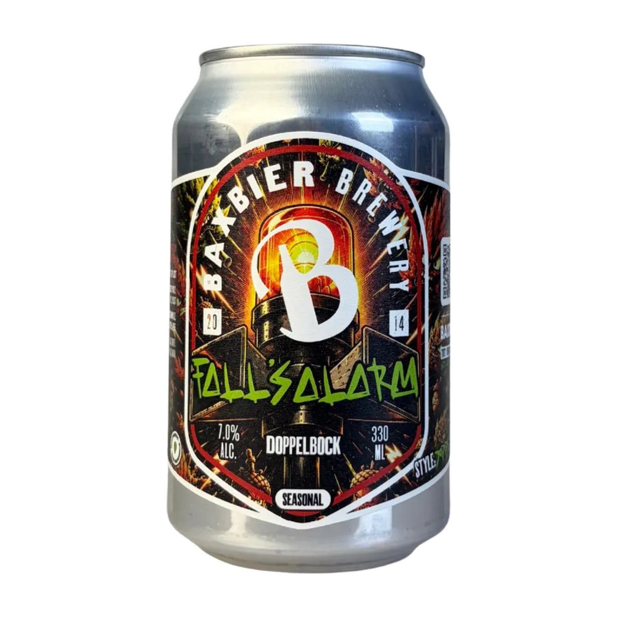 Baxbier Fall's Alarm, blik van Baxbier Brewery