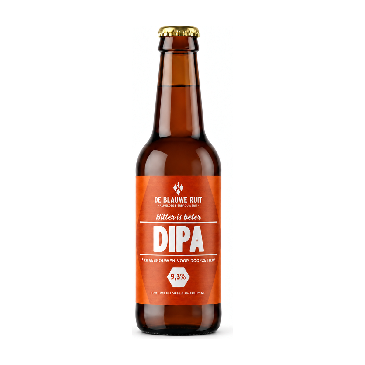 Blauwe Ruit Dipa, fles van Blauwe Ruit