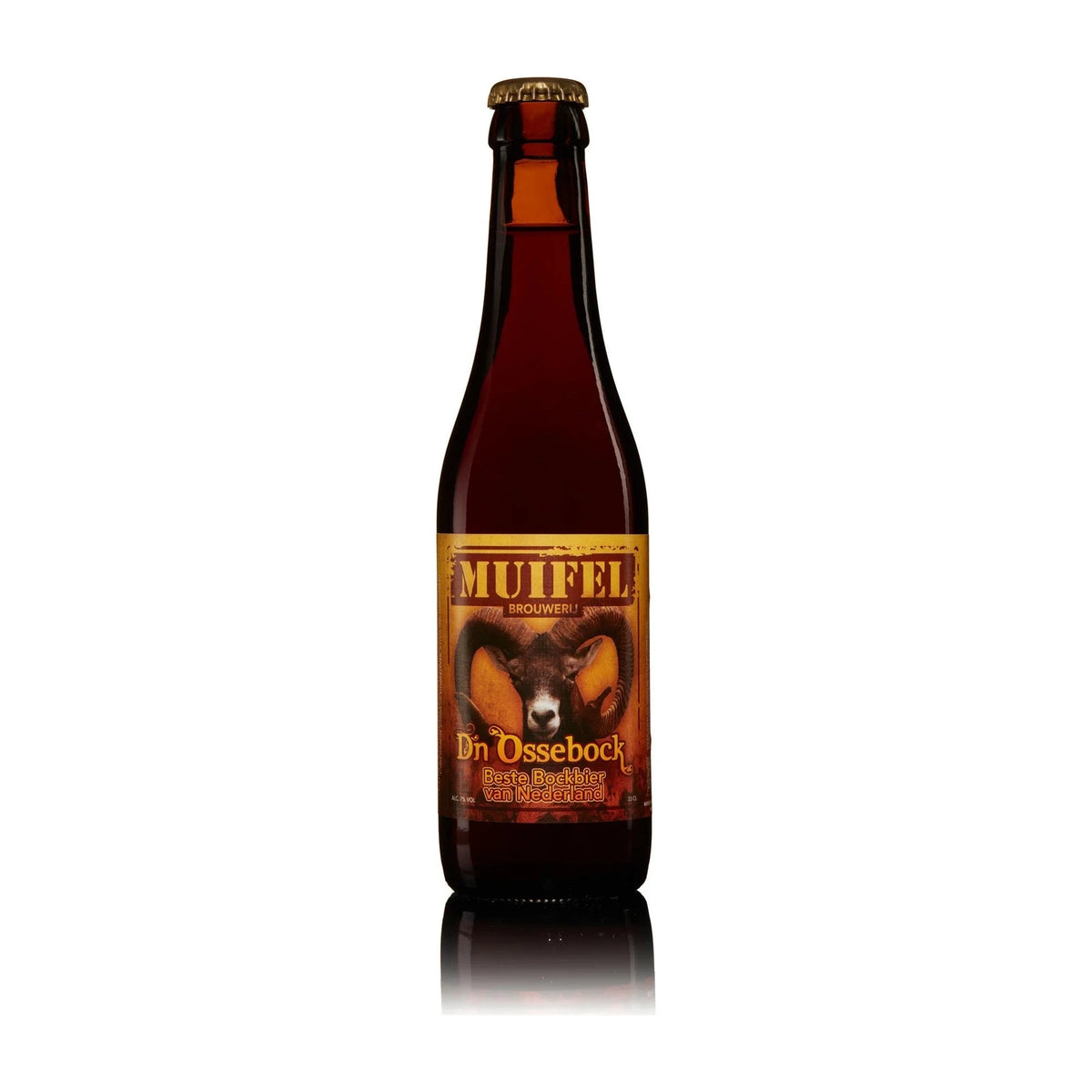 Muifel D'n Ossebock, fles van Muifel